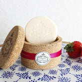 Cork Jewelry Box with 2 Red Fruits Soaps (50gr)